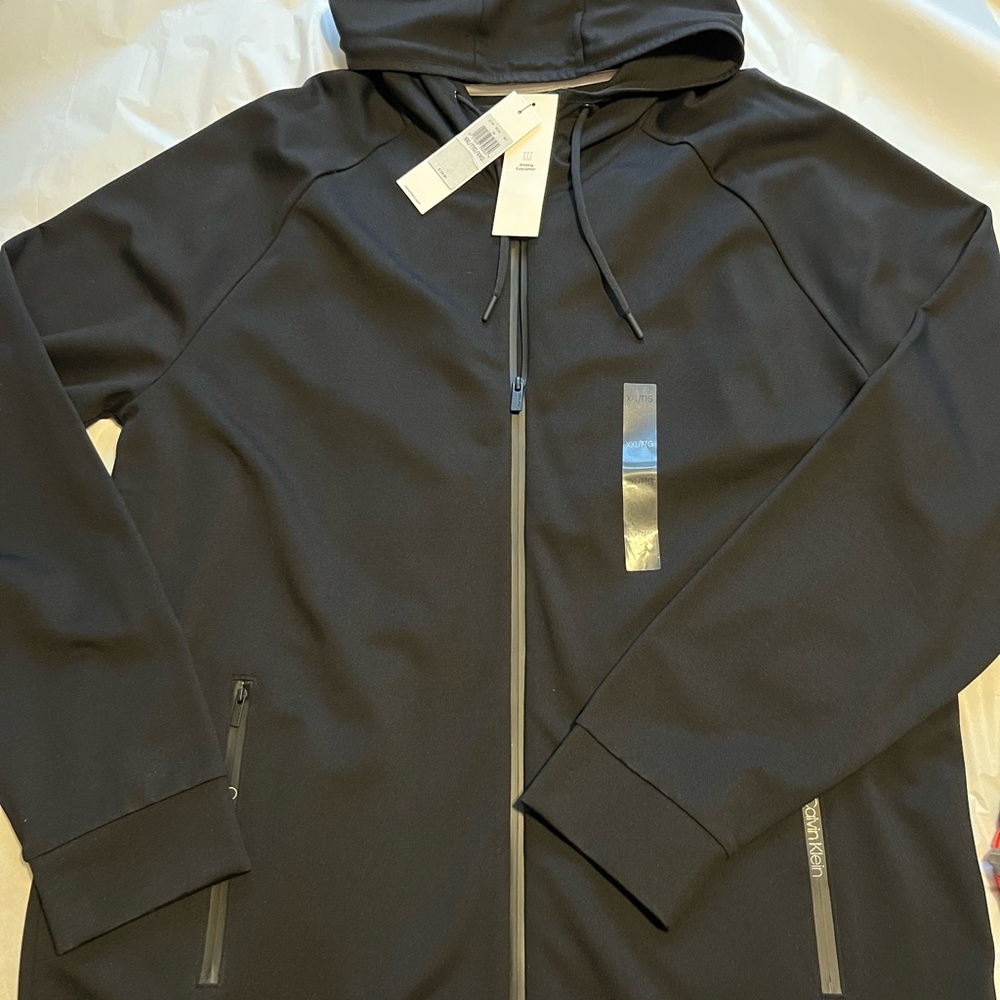 Men’s  hooded full zip xxlt/g Calvin Klein …new